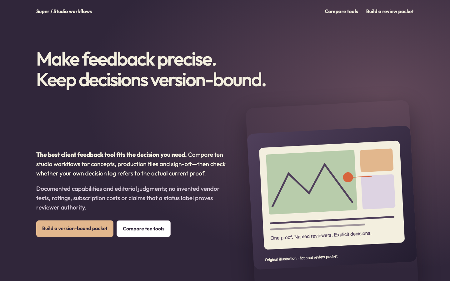 Client feedback and current-version review preview