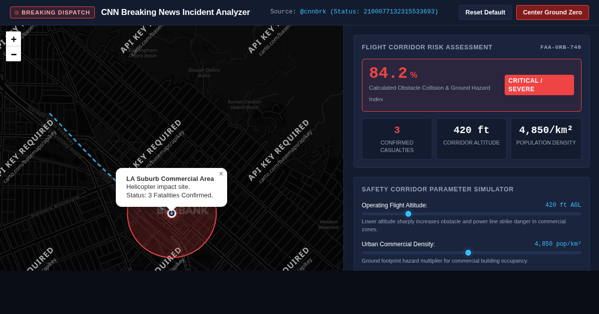 CNN Breaking News Incident Analyzer | Aviation Safety & Telemetry Workbench preview