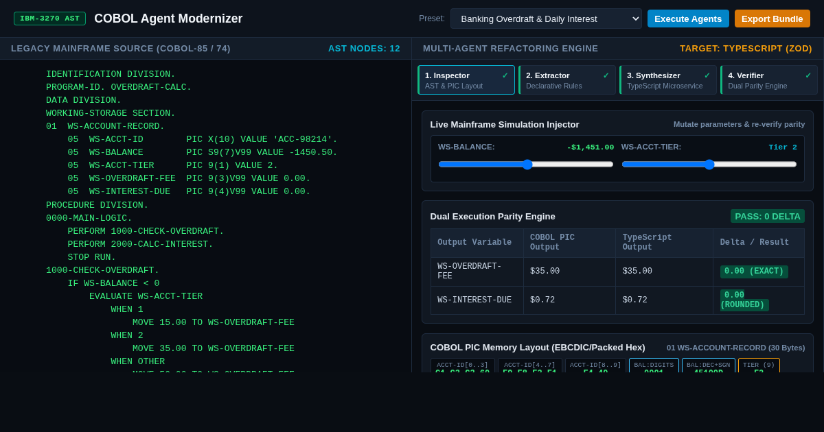 COBOL Mainframe AST & AI Modernization Workbench preview