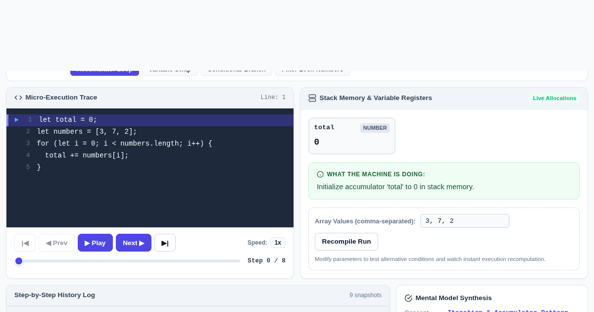 Code Mental Model Tracer — Visual Execution Flow for Beginners preview