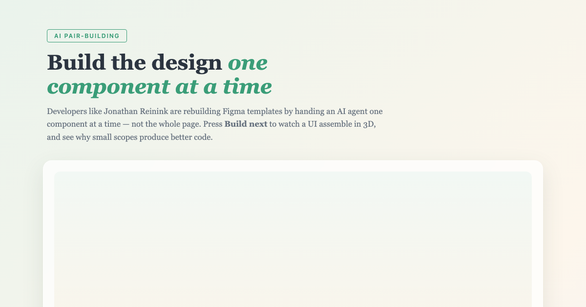 Component-Driven AI Coding: Build UIs Piece by Piece preview