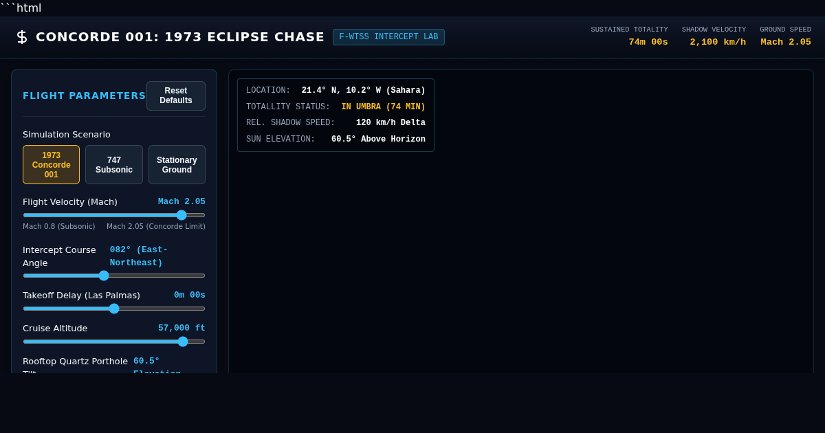 1973 Concorde 001 Solar Eclipse Chase | Mach 2 Umbra Intercept Lab preview