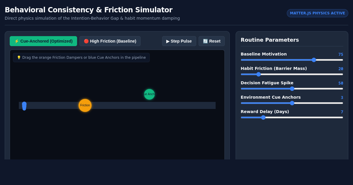 Behavioral Consistency & Friction Simulator preview