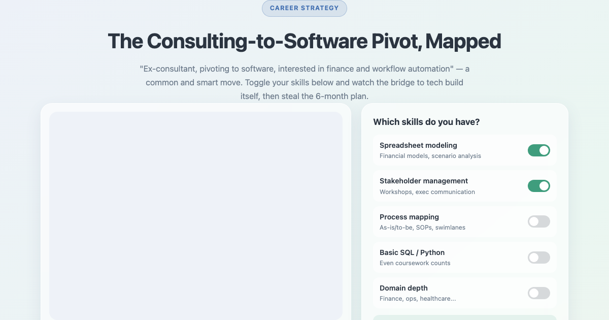 Consulting to Software: A Career Pivot Playbook preview