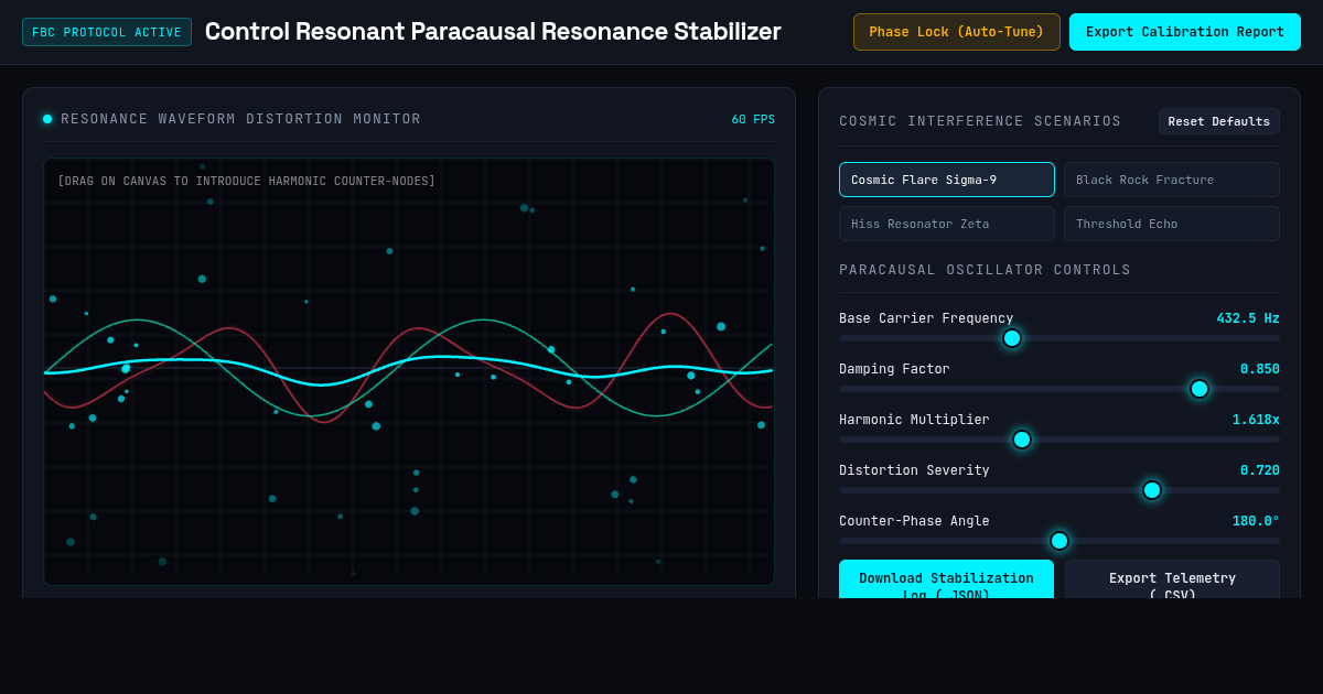 Control Resonant Paracausal Resonance Stabilizer preview