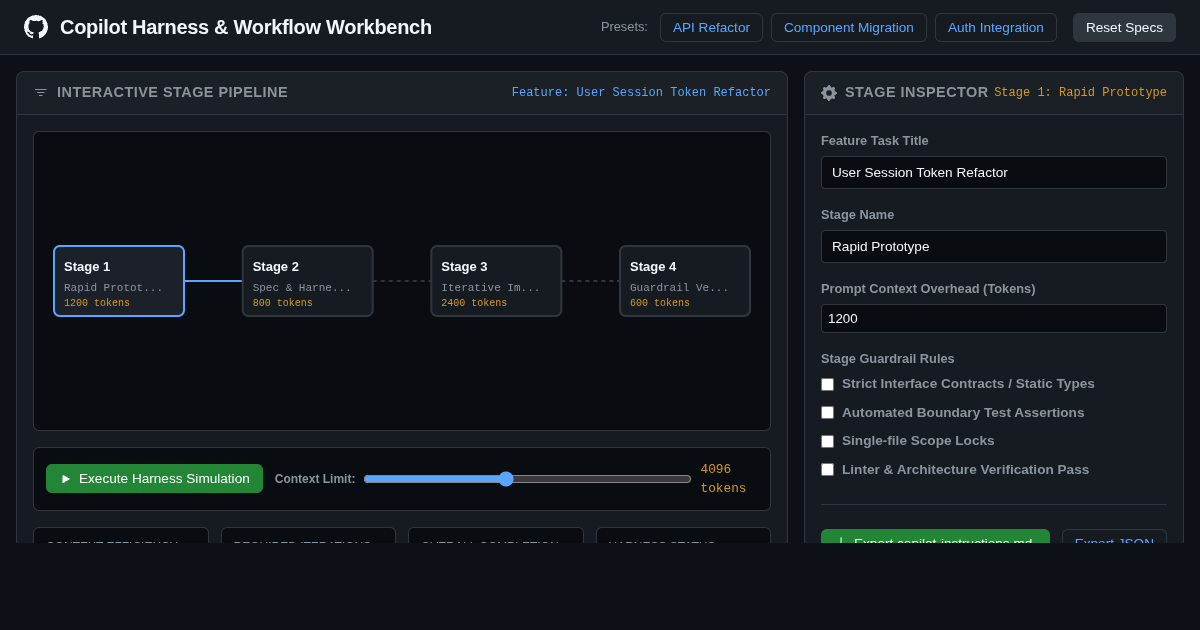 Copilot Harness & Workflow Workbench preview