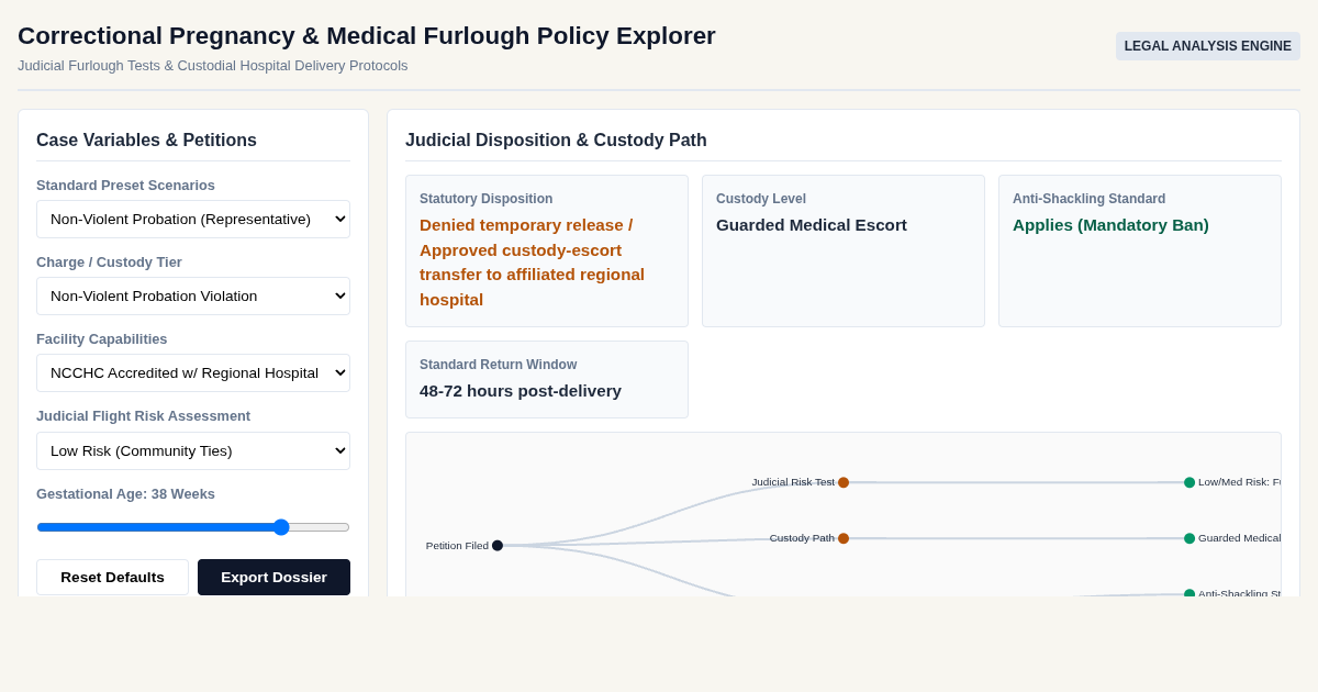 Correctional Pregnancy & Medical Furlough Policy Explorer preview