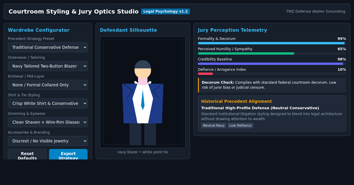 Courtroom Styling & Jury Optics Studio preview
