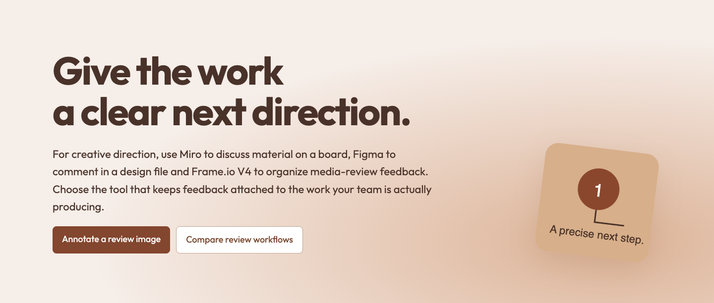 Creative review studio preview