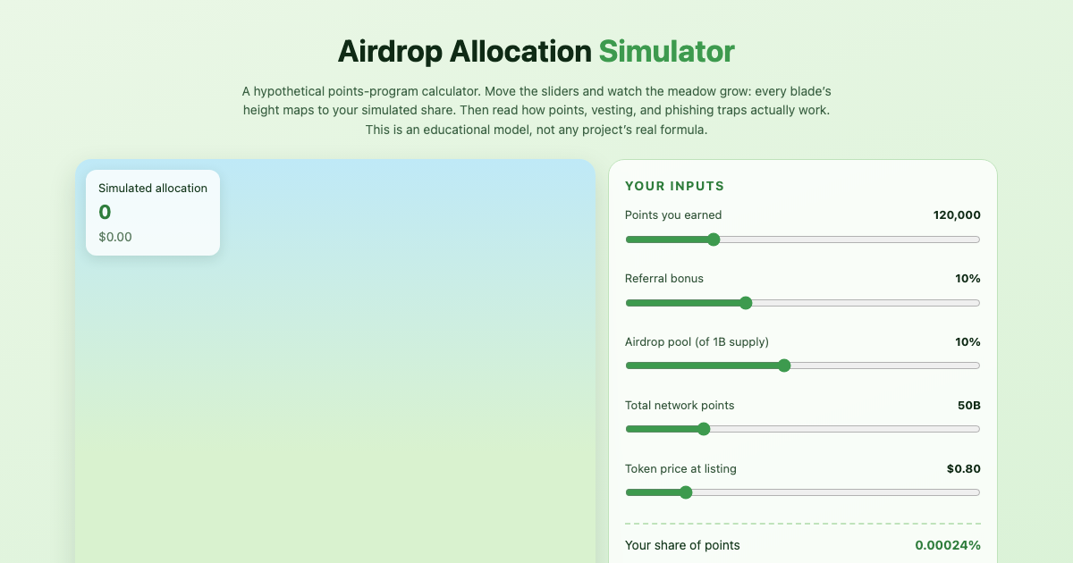 Airdrop Allocation Simulator & Safety Guide preview
