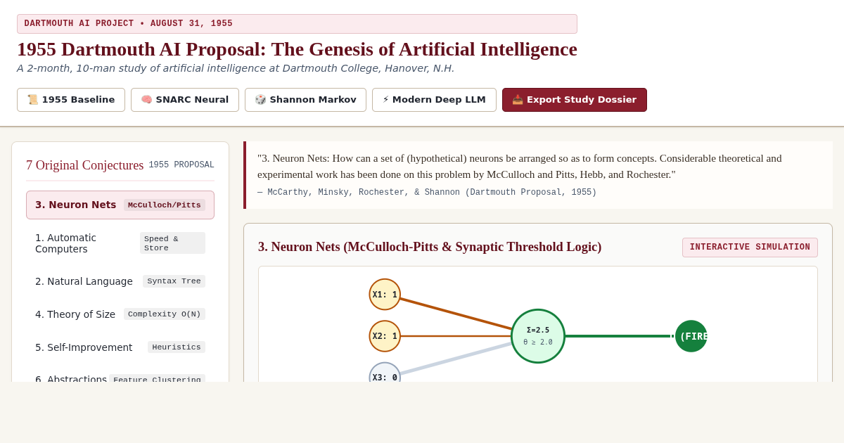 1955 Dartmouth AI Proposal: The Genesis of Artificial Intelligence preview