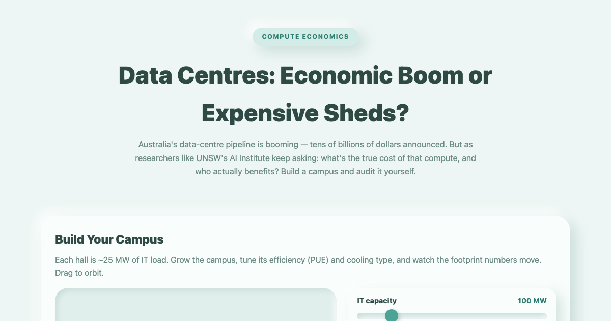 Data Centre Economics: Boom, Hype & True Cost preview