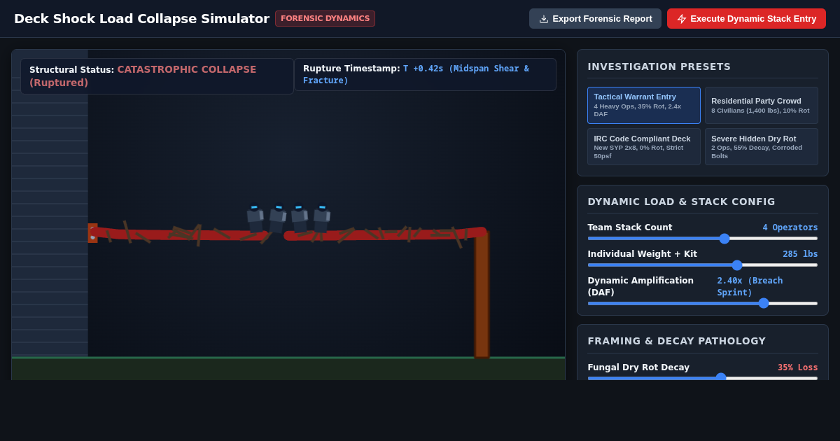Deck Shock Load Collapse Simulator preview