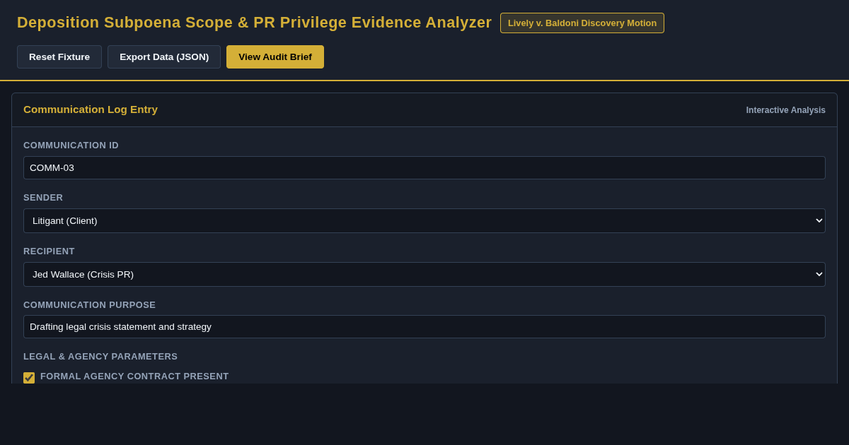 Deposition Subpoena Scope & PR Privilege Evidence Analyzer preview