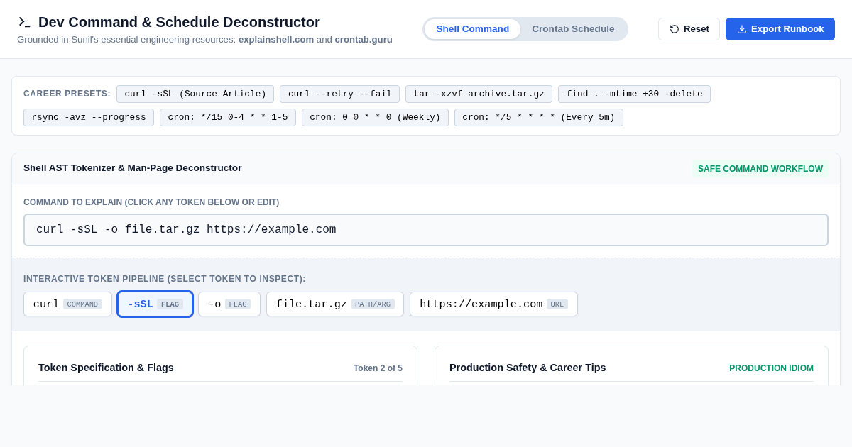 Dev Command & Schedule Deconstructor | Explaining Shell & Cron preview