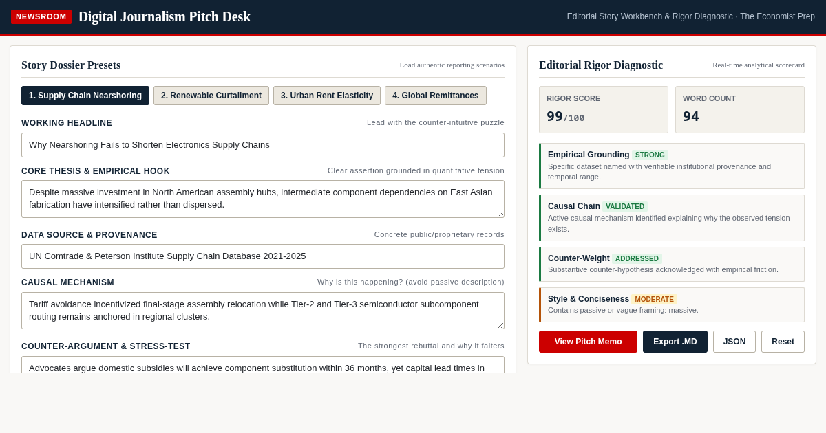 Digital Journalism Pitch Desk preview