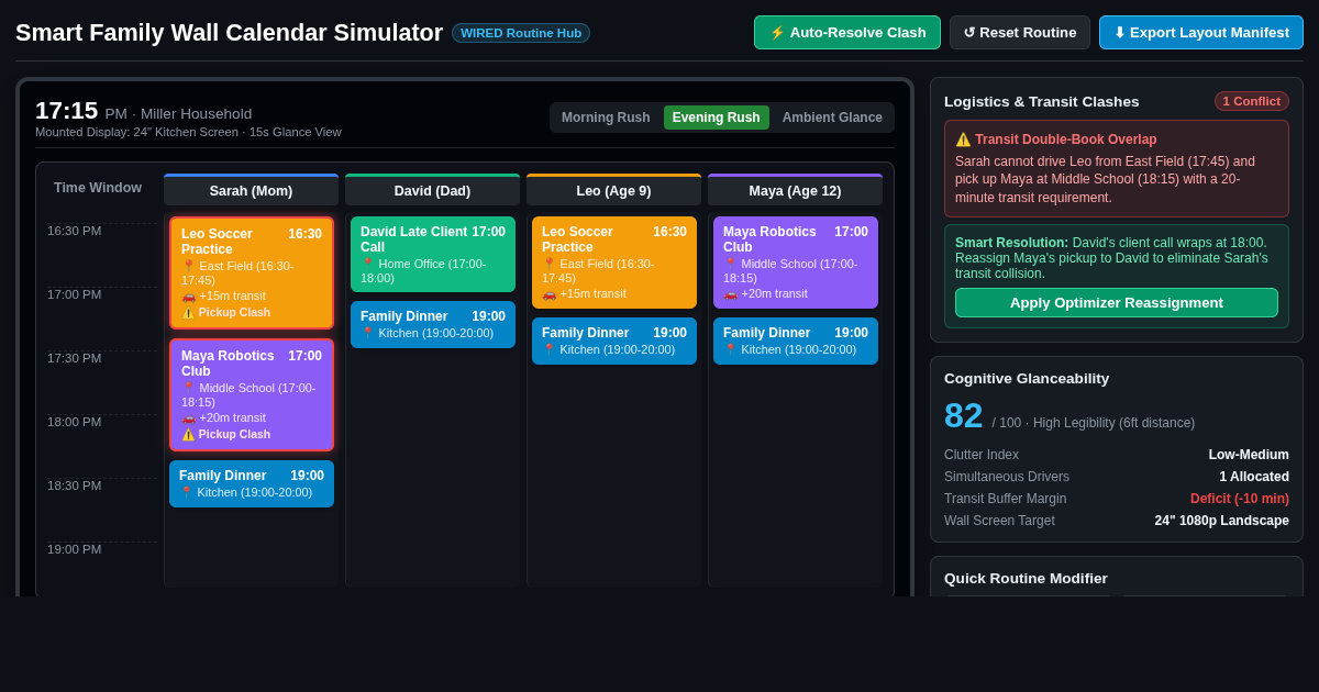 Family Wall Calendar Hub & Conflict Optimizer preview
