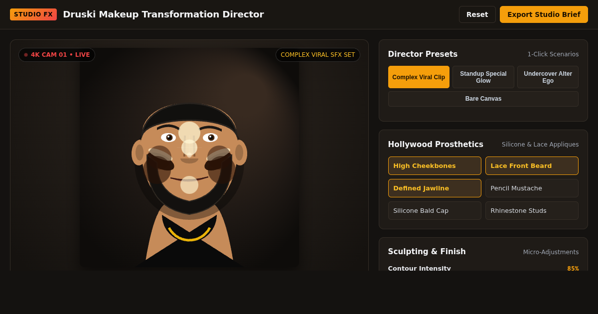 Druski Makeup Transformation Director | SFX & Raise Studio preview