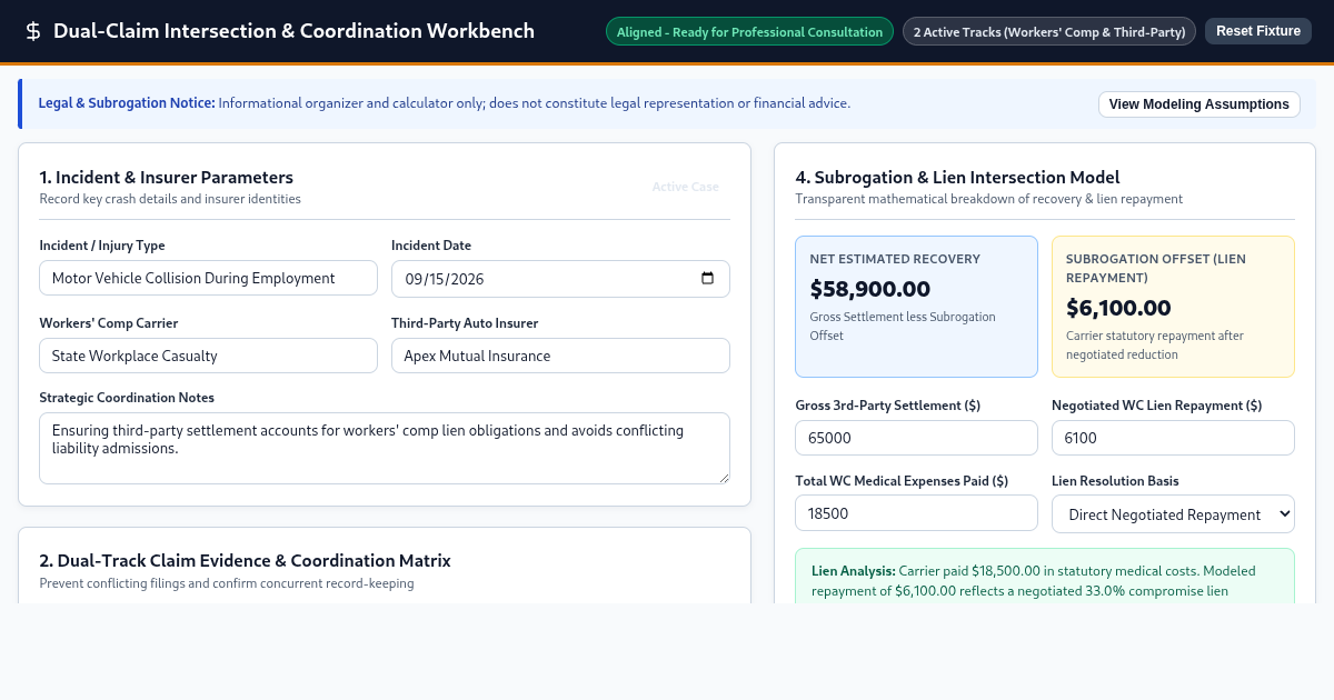 Dual-Claim Intersection & Coordination Workbench preview