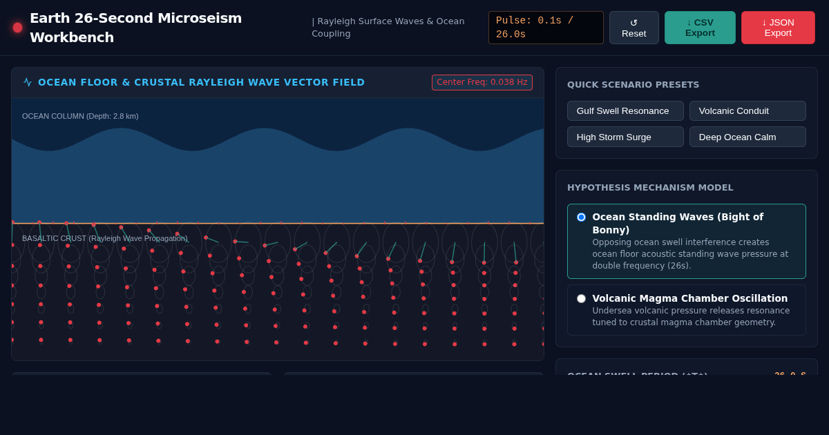 Earth 26-Second Microseism Waveform Workbench preview