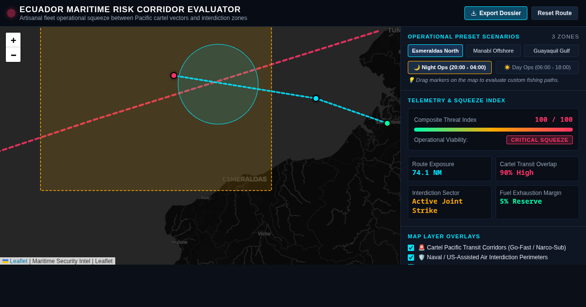 Ecuador Coastal Corridor Risk Evaluator preview