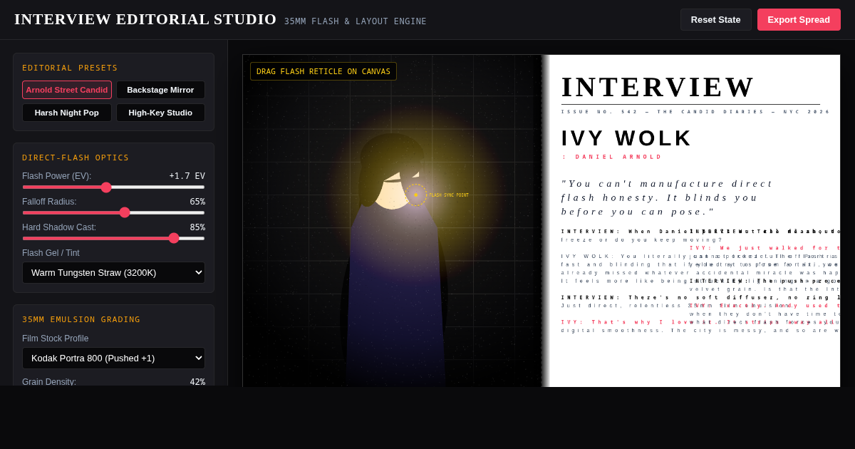 Editorial Flash & Spread Studio preview