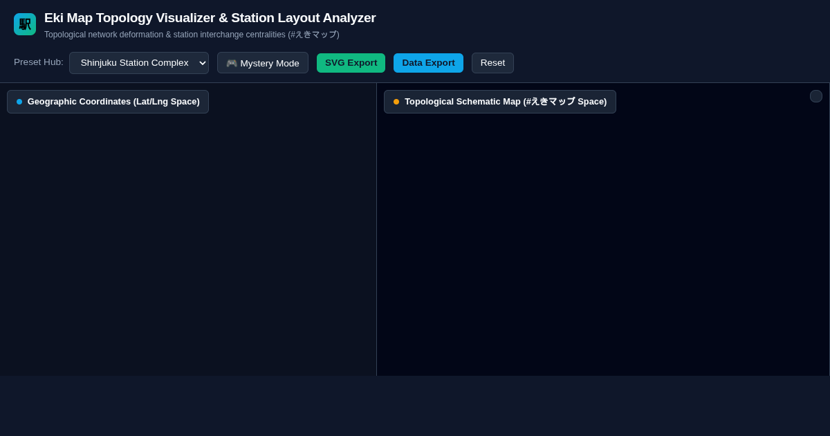 Eki Map Topology Visualizer & Station Layout Analyzer preview