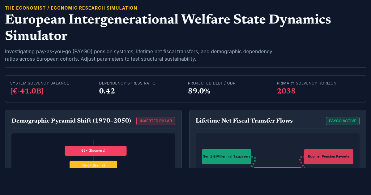 European Intergenerational Welfare State Dynamics Simulator preview