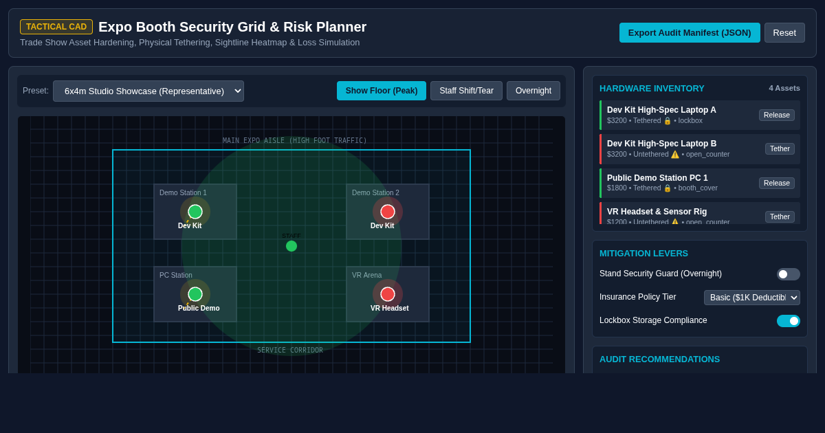 Expo Booth Security Grid & Theft Risk Planner preview