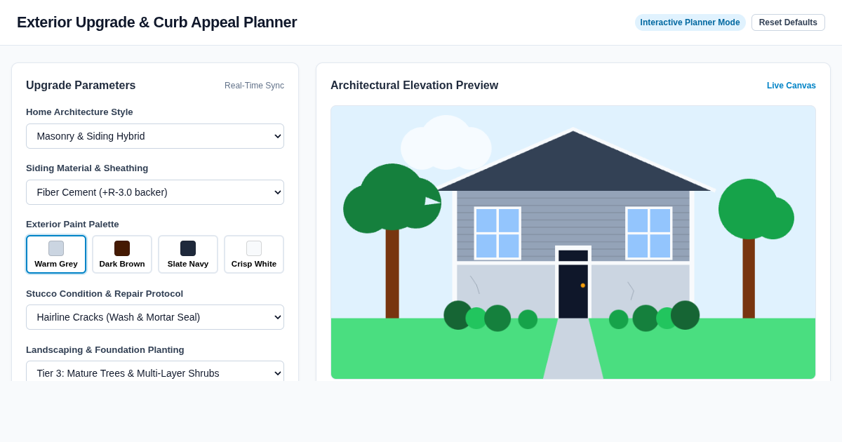 Exterior Upgrade & Curb Appeal Planner preview