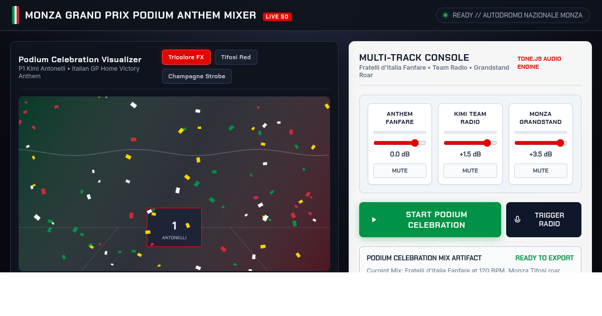 F1 Grand Prix Podium Anthem & Audio Mixer 50 preview