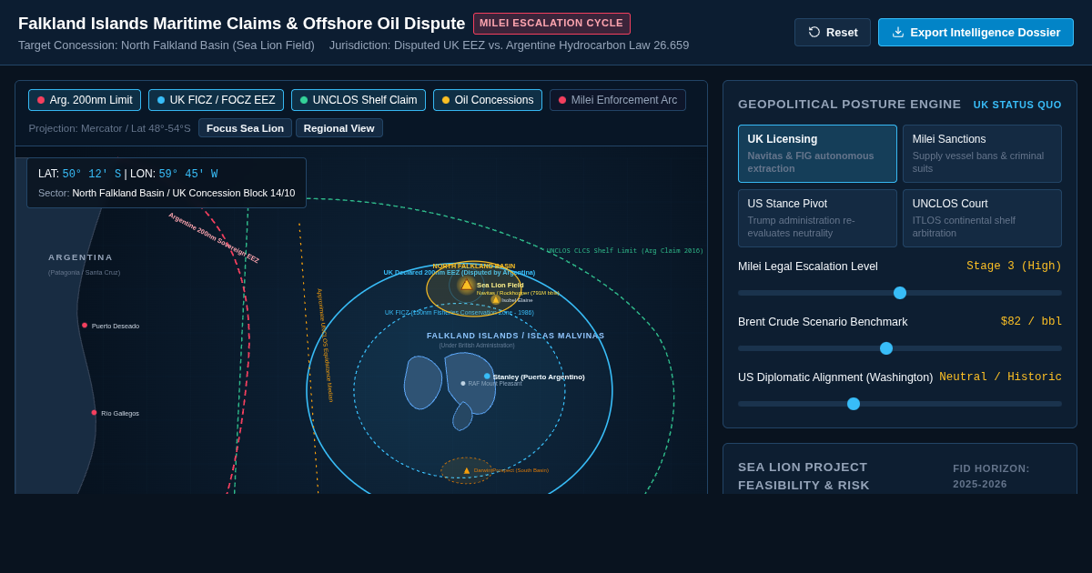 Falkland Islands Maritime Claims & Offshore Oil Dispute Navigator preview