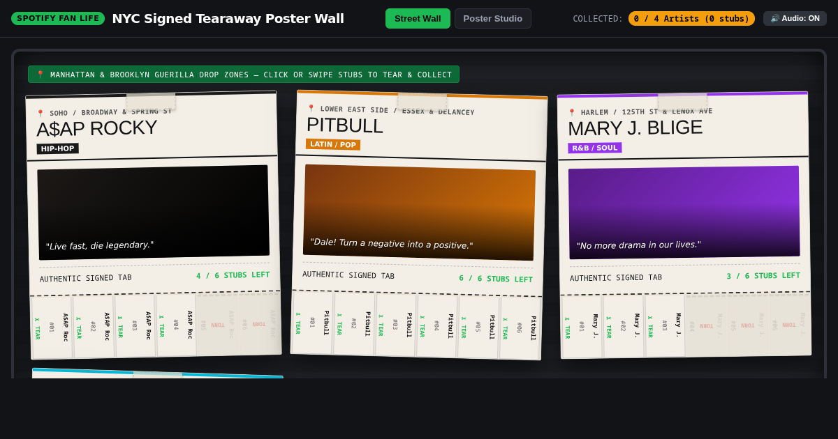 Fan Life: NYC Street Tearaway Poster Wall & Studio preview