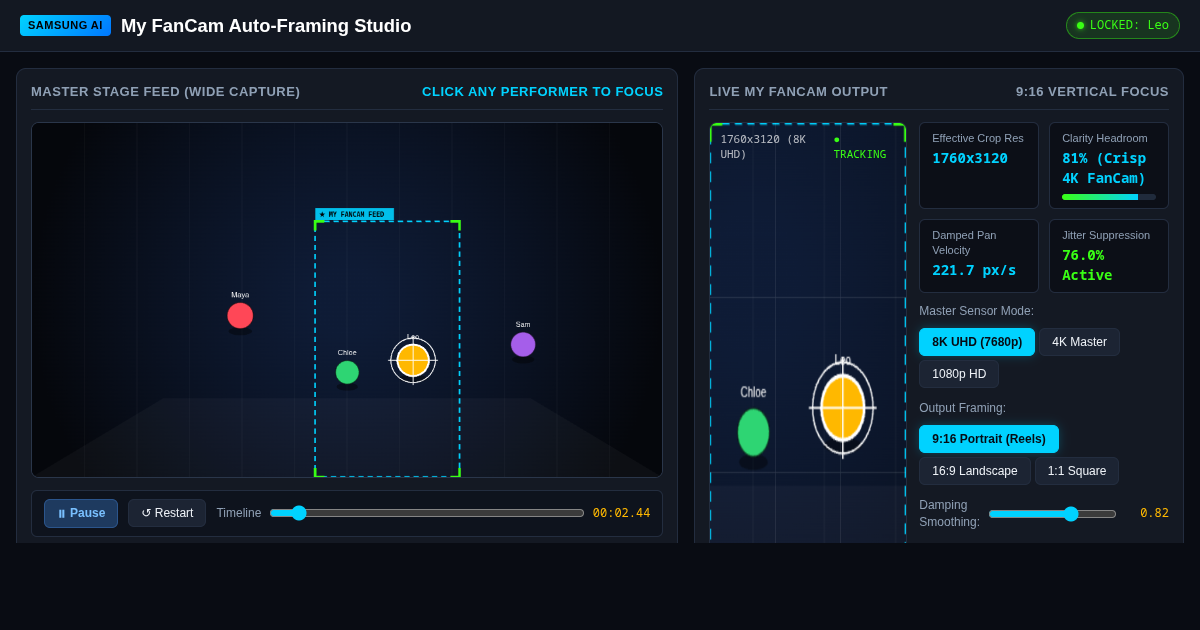 My FanCam Auto-Framing & Tracking Studio preview