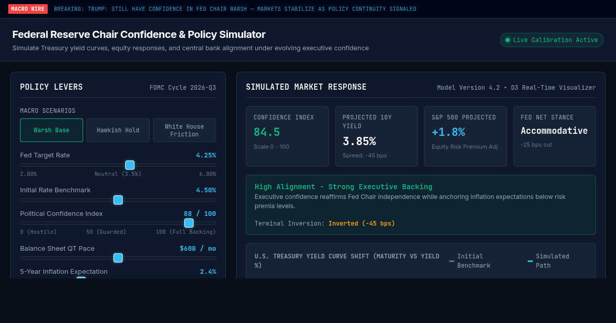 Federal Reserve Chair Confidence & Policy Simulator preview