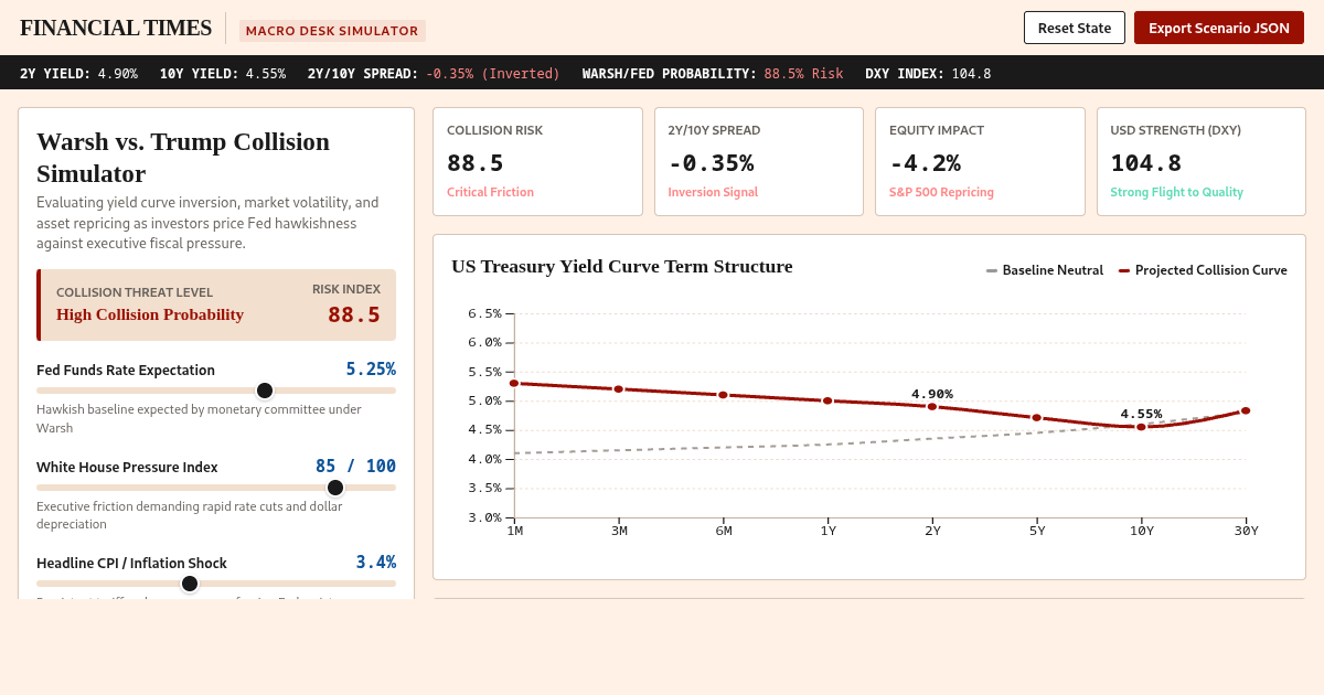 Fed Rate Shock & White House Collision Simulator | FT Financial Desk preview