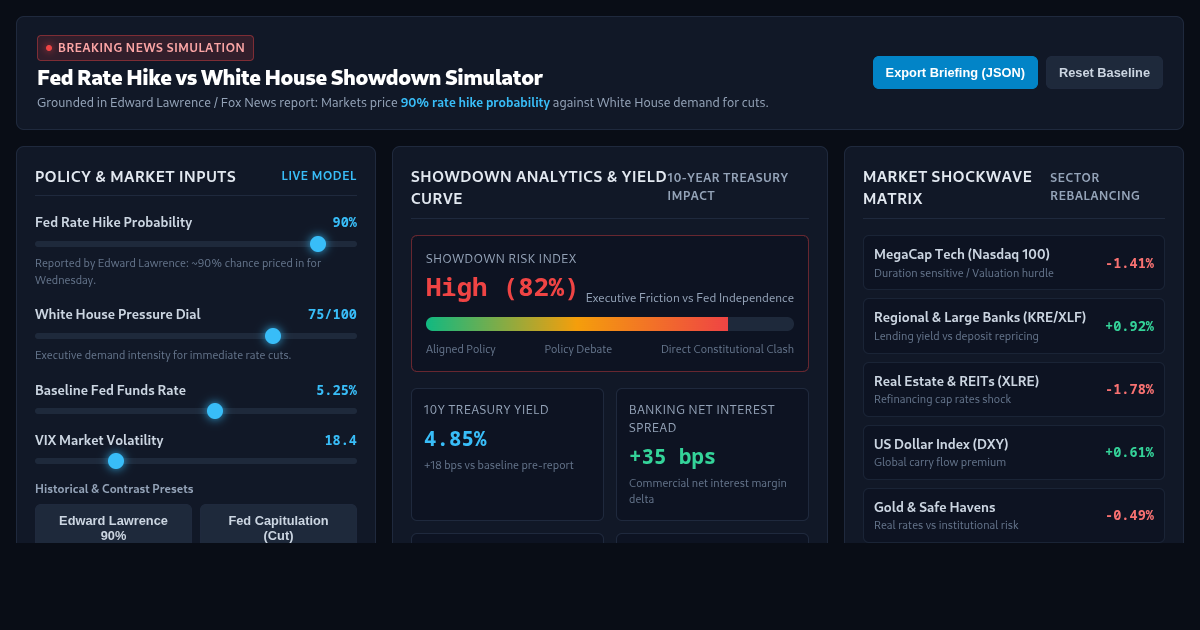 Fed Rate Hike vs White House Showdown Simulator preview
