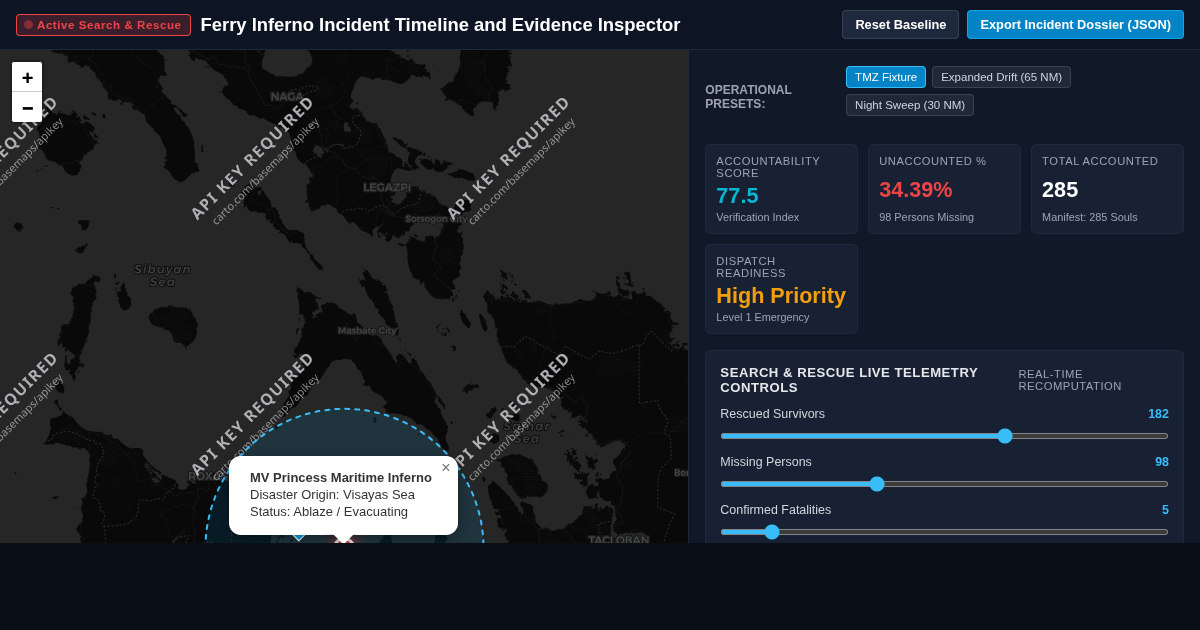 Ferry Inferno Incident Timeline and Evidence Inspector preview