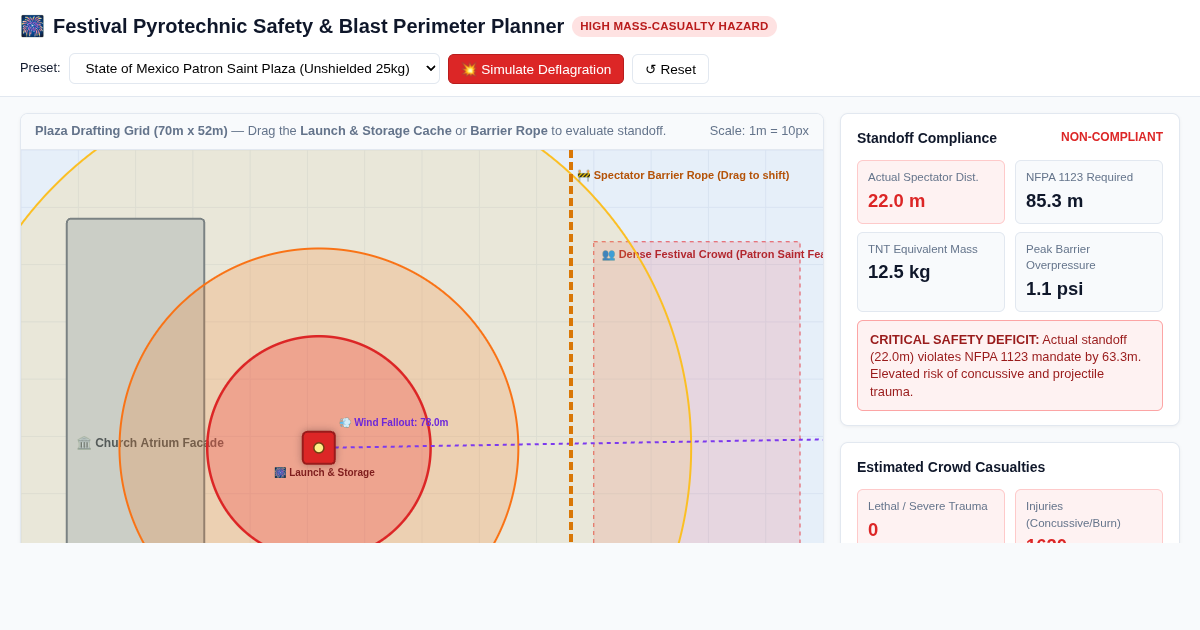 Festival Pyrotechnic Safety & Blast Perimeter Planner preview