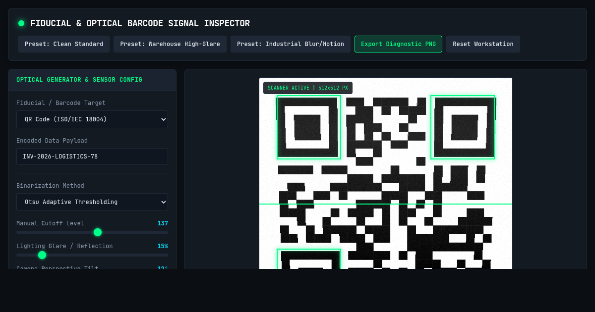 Fiducial & Optical Barcode Signal Inspector preview