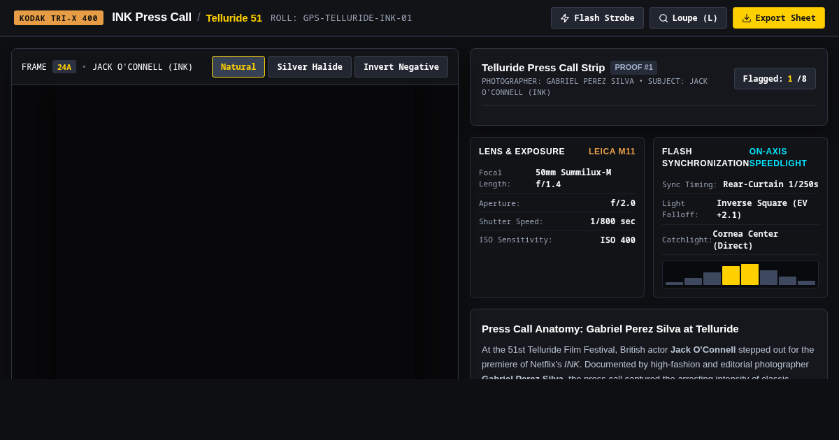 INK at Telluride — Gabriel Perez Silva Press Call Studio & Burst Sequencer preview