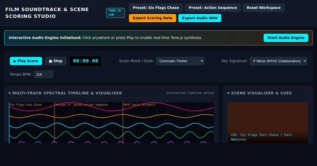 Cinematic Soundtrack & Scene Scoring Studio preview