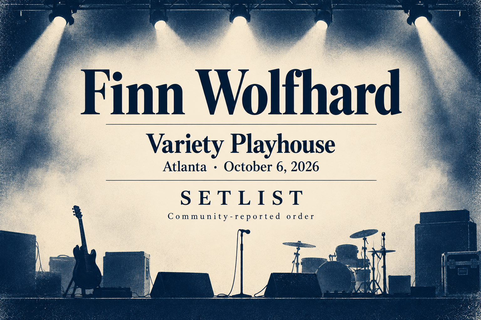 Concert setlist editorial preview