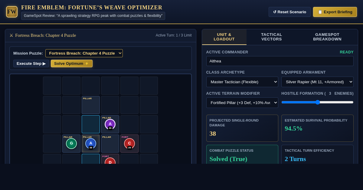 Fire Emblem Fortune's Weave Optimizer & Puzzle Solver preview
