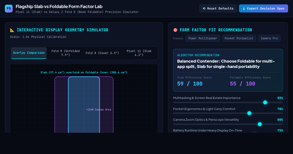 Flagship Slab vs Foldable Form Factor Lab preview