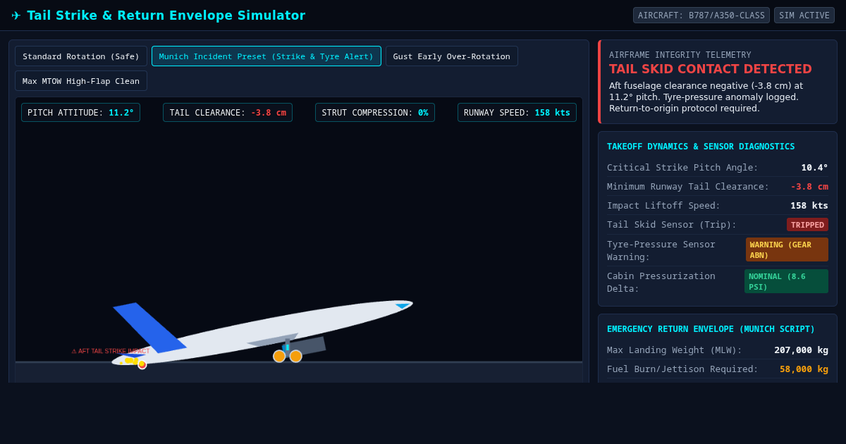 Tail Strike & Return Envelope Simulator preview