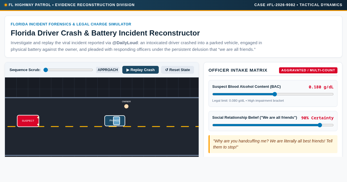 Florida Driver Incident Reconstructor | Tactical Scene Simulator preview