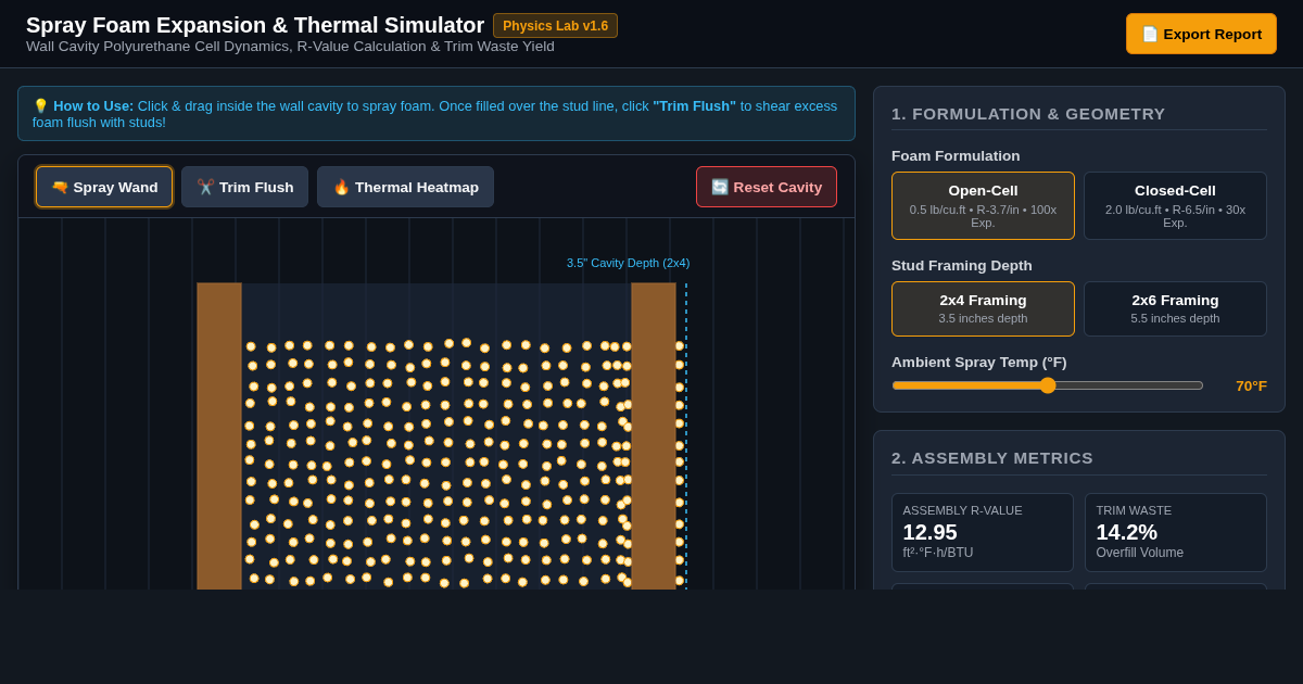 Open-Cell & Closed-Cell Spray Foam Insulation Simulator preview