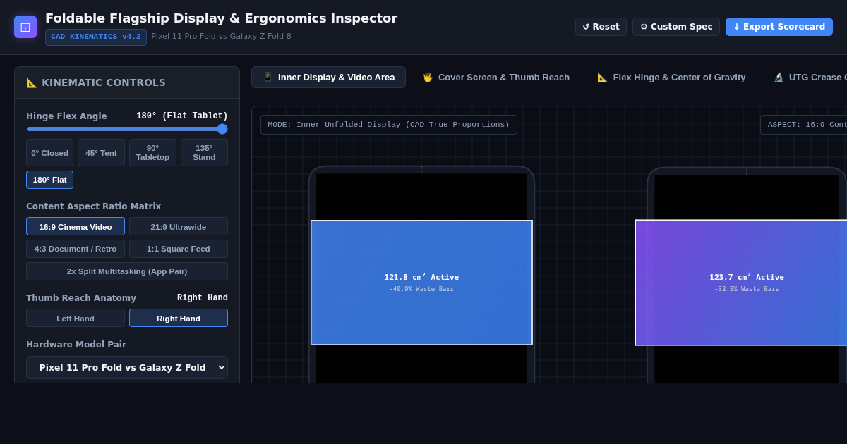 Foldable Flagship Display & Ergonomics Inspector preview