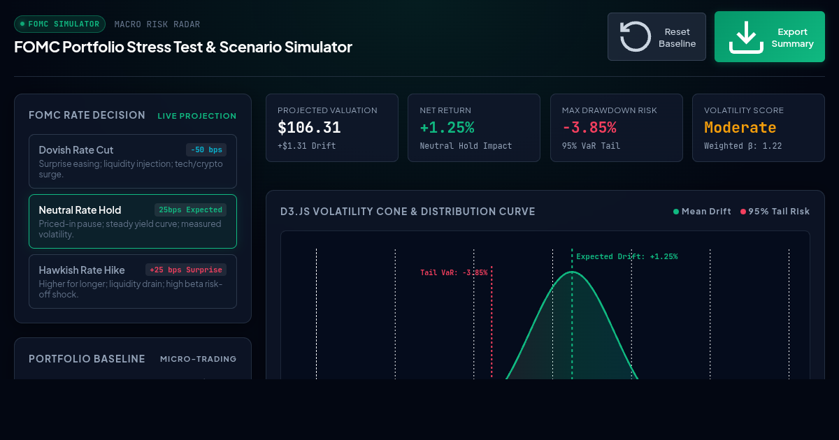 FOMC Portfolio Stress Test & Scenario Simulator preview